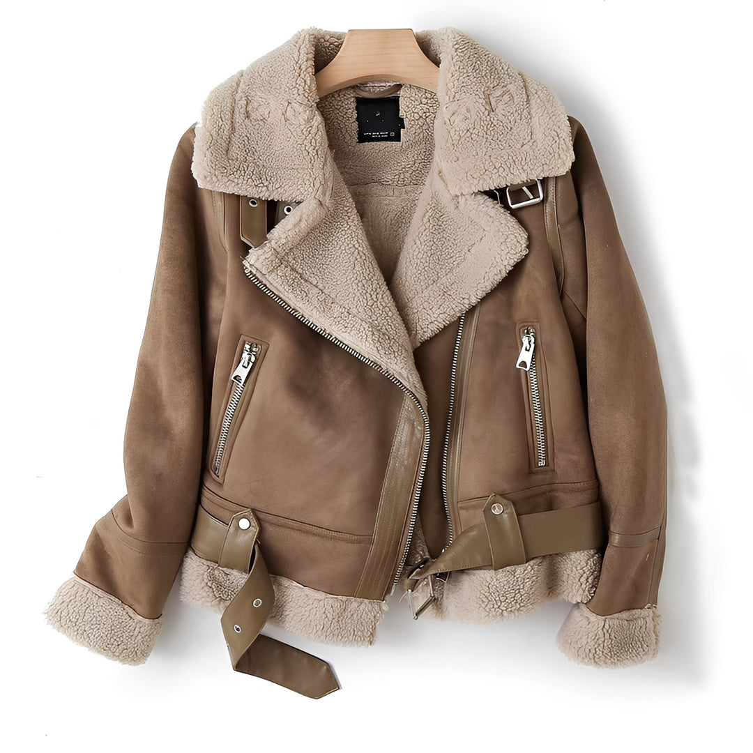 EB | Warme, weiche Lederjacke für Frauen
