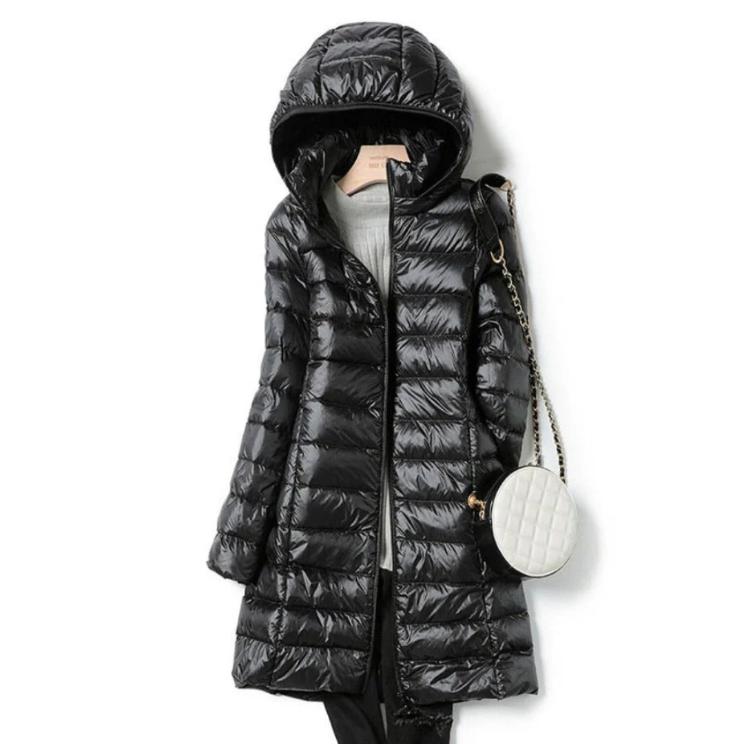 EB | Lange Winter Puffer Jacke - Kapuze