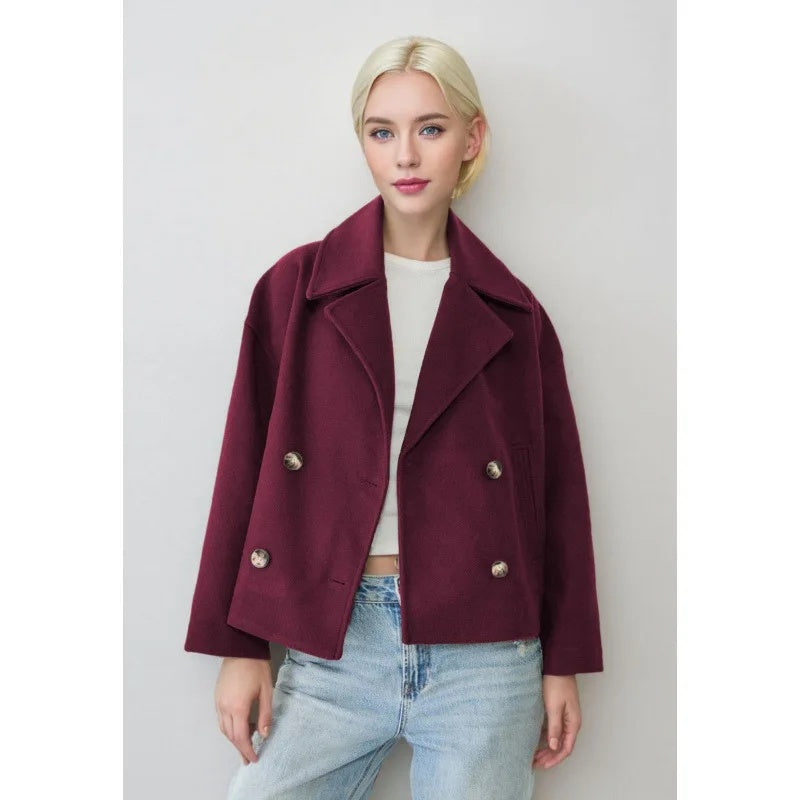 Damen Jacke mit Kurzschnitt & Doppelreiher | EB