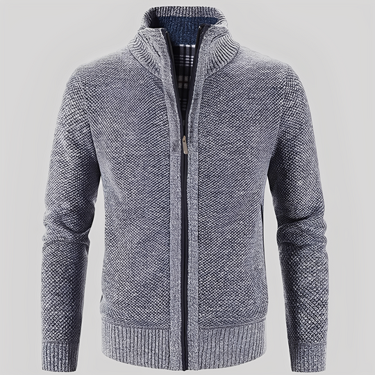 EB | Einfacher Cardigan mit Reißverschluss für Herren