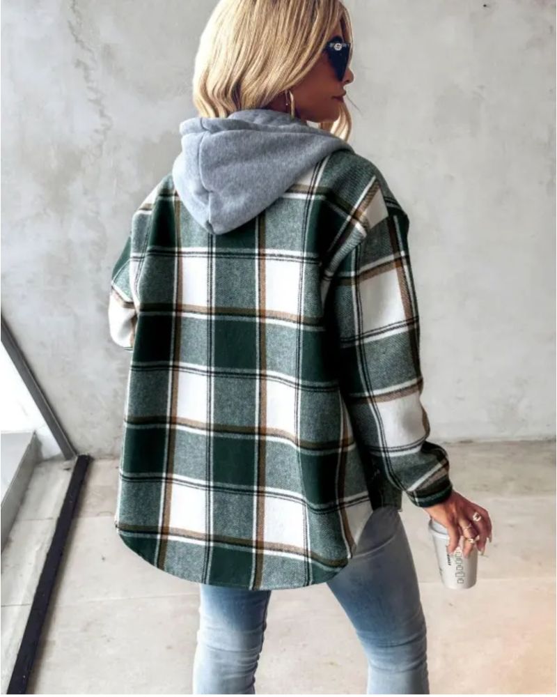 EB | Weiche Flanell Bedruckte Jacke