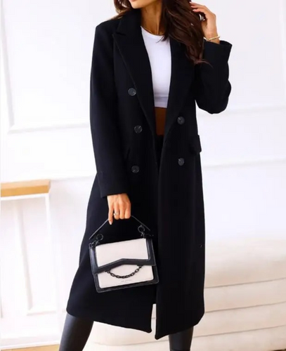 EB | Lange Elegante Taillierte Trenchcoat Für Damen | Perfekt Für Herbst Und Winter