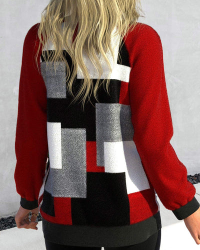 EB | Jacke Mit Block Muster Design