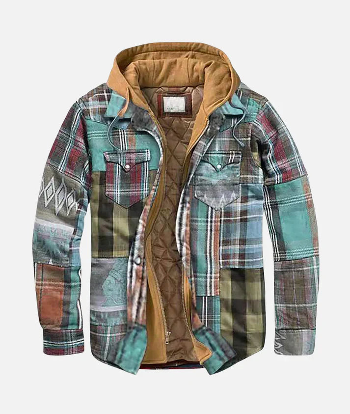 EB | Gepunktete Jacke mit Kapuze