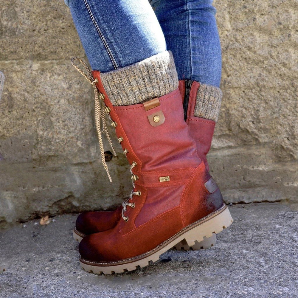 EB | Bis Kniehohe Kampfstiefel für Damen
