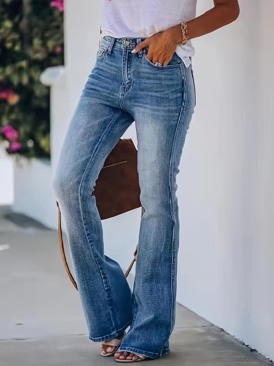 EB | Damen High Waist Flared Jeans Jeans für Damen