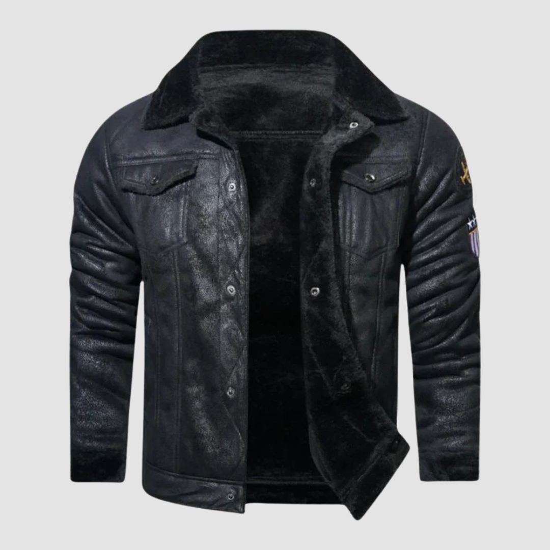 EB | Winter Bomberjacke mit Fleece-Futter und Pilotenstil