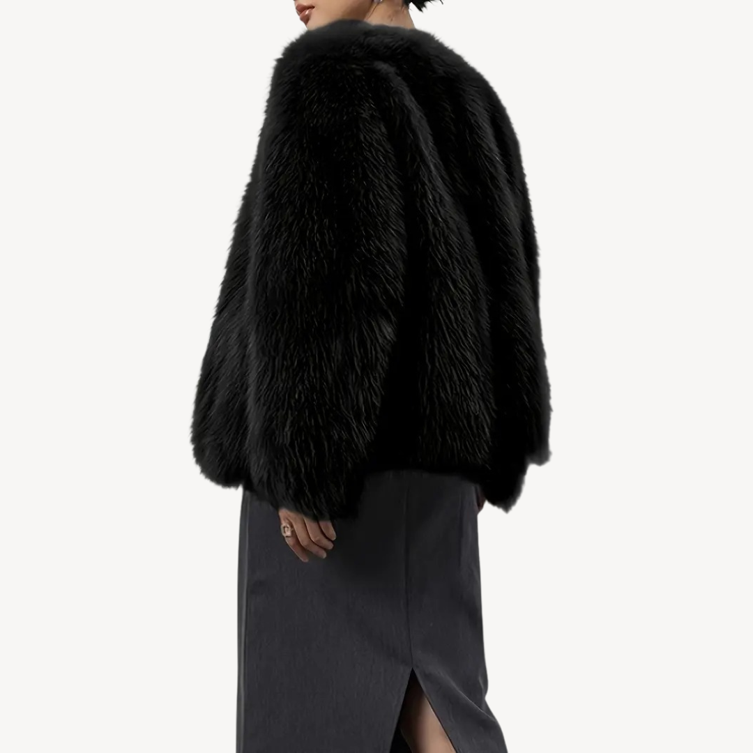 EB | Damen Winterjacke Kunstpelz Mantel