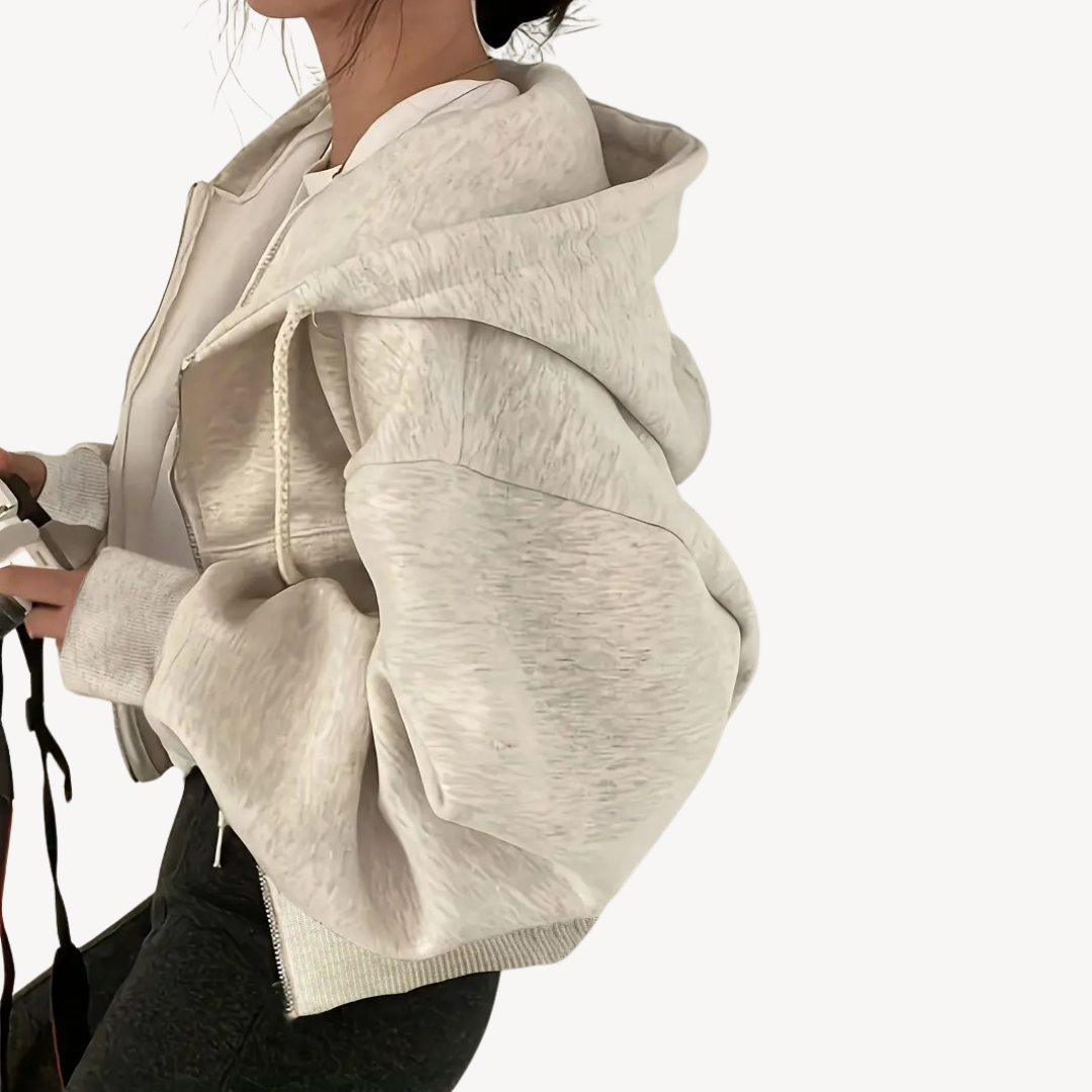 EB | Damen Strukturiertes Sweatshirt Polyester