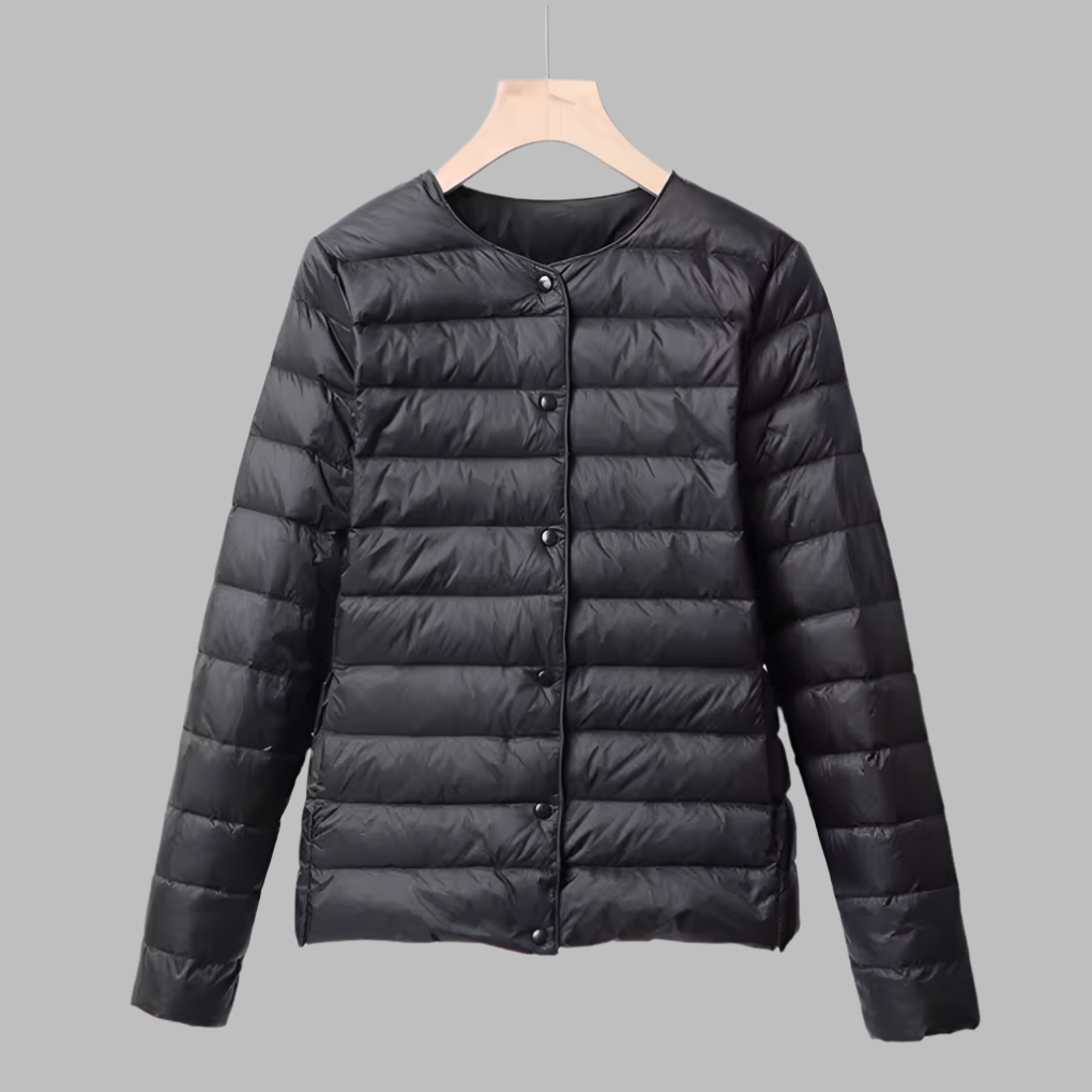 EB | Tragbare Wattierte Jacke Ohne Kragen für Frühling und Winter