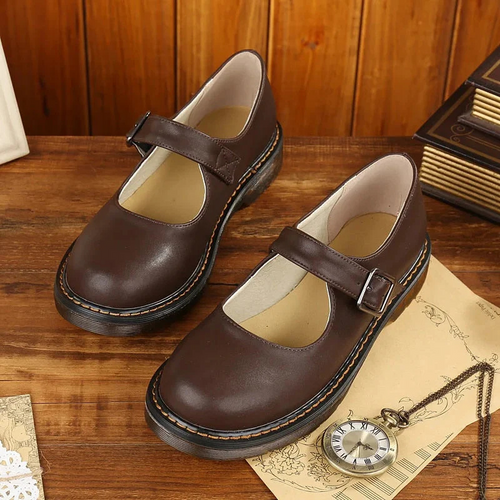 EB | Jahrgang Schnalle Schuhe für Damen