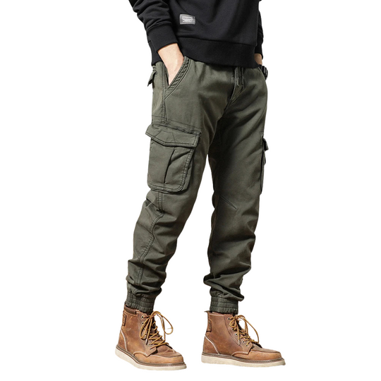 EB | Winter Cargo-Hose für Männer mit Fleece-Futter - Slim Fit & elastischer Bund