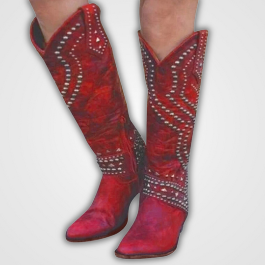 EB | Lange Stiefel mit Nieten-Design