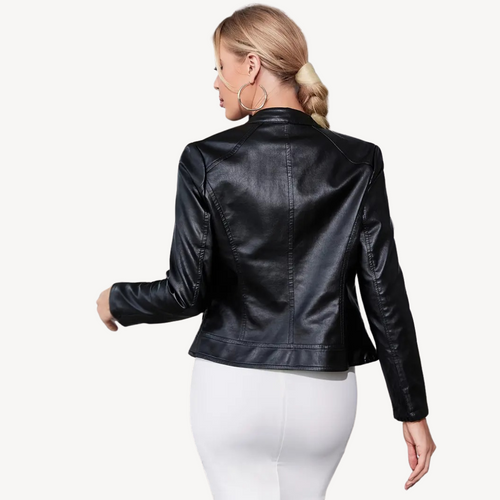EB | Schwarze Lederjacke für Damen