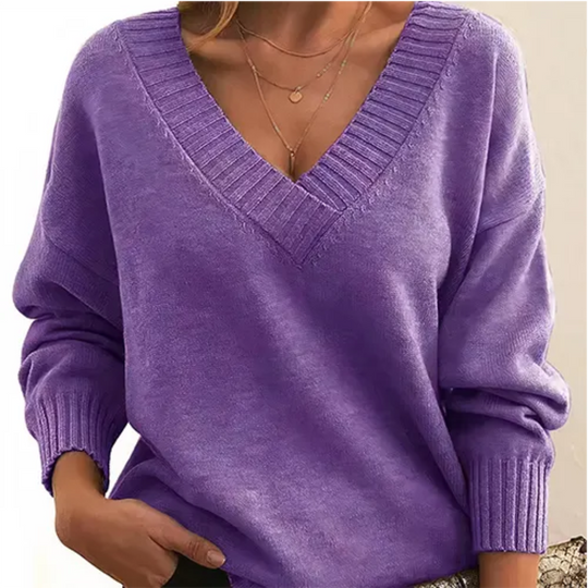 EB | Pullover Winter V-Ausschnitt für Frauen