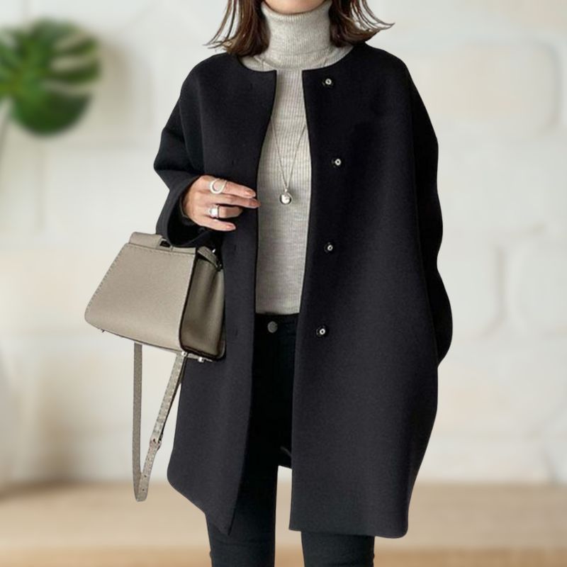 EB | Minimalistische Wollmantel Elegant und Warm Zeitloses Design