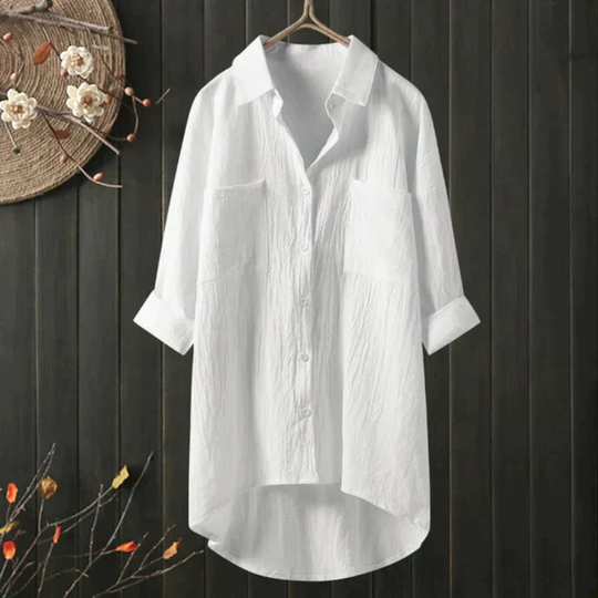 EB | Luftige Oversize Bluse Aus Baumwolle
