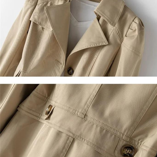 EB | Eleganter Lange Trenchcoat für Frauen