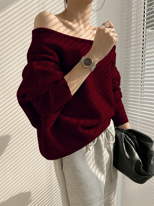 EB | Pullover Asymmetrisch für Damen Warm
