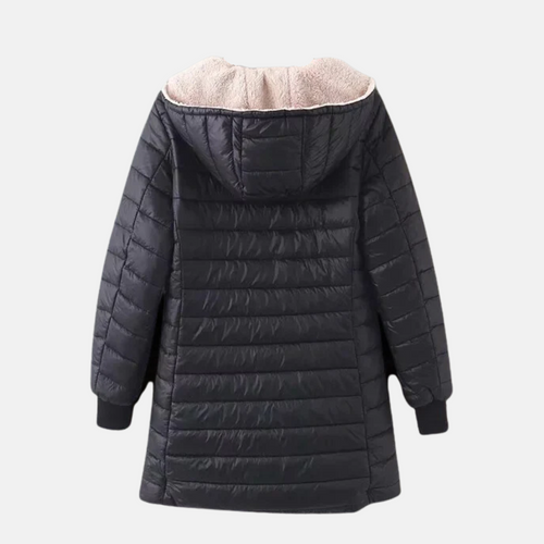EB | Steppjacke - Mittellang - Lockere Passform - Fleece-Futter - Kapuze