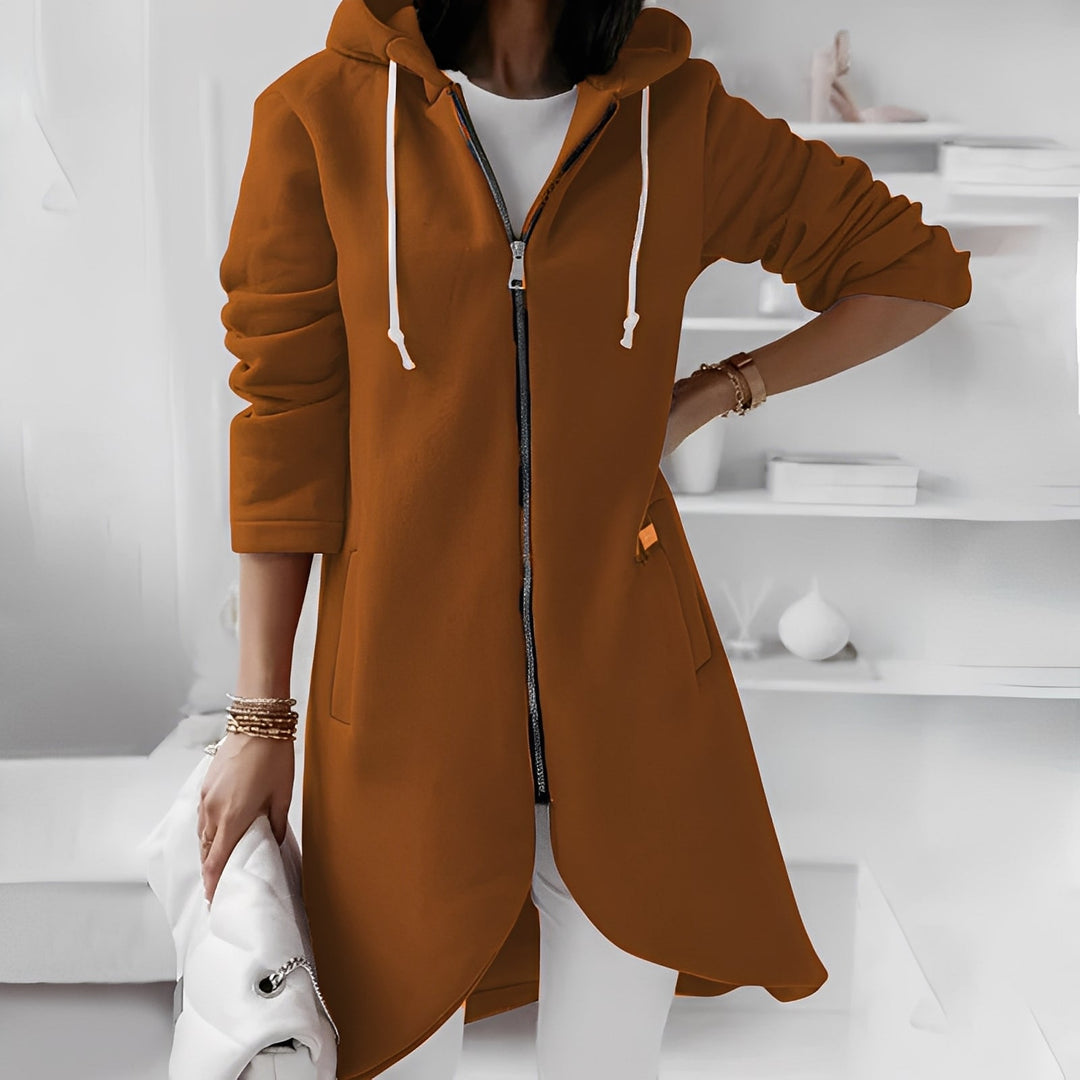EB | Lange und bequeme Damen-Kapuzenjacke