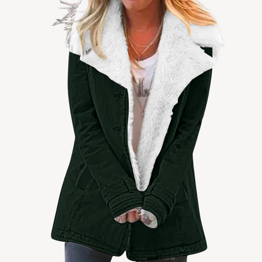 EB | Damen Sherpa Gefütterte Denimjacke