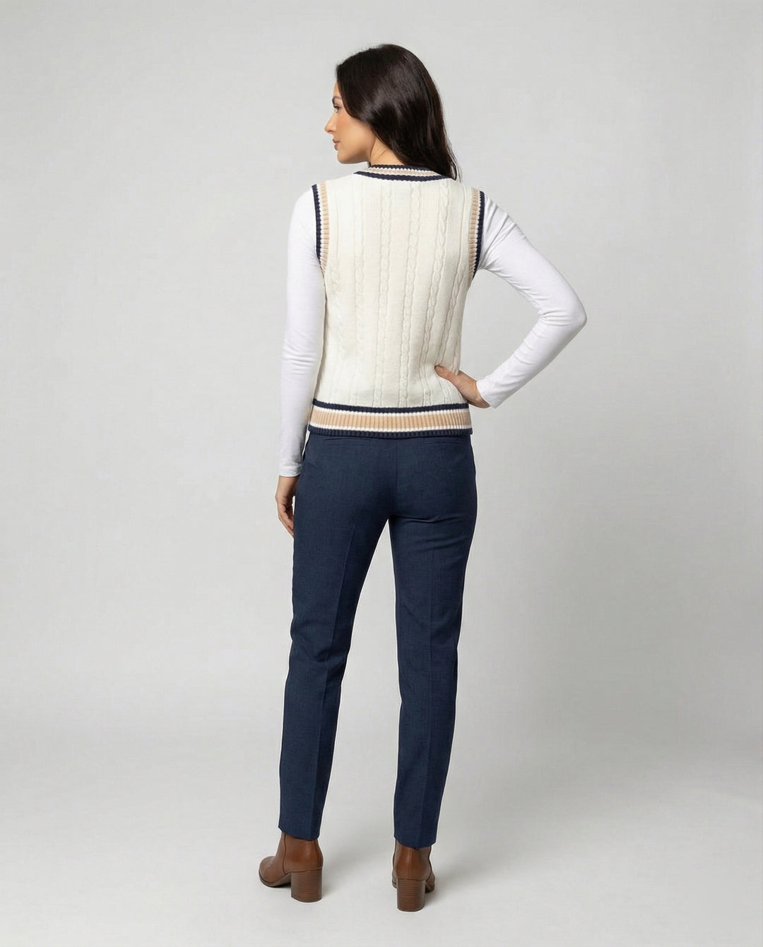 EB | Ärmelloser Pullover Von Old Money