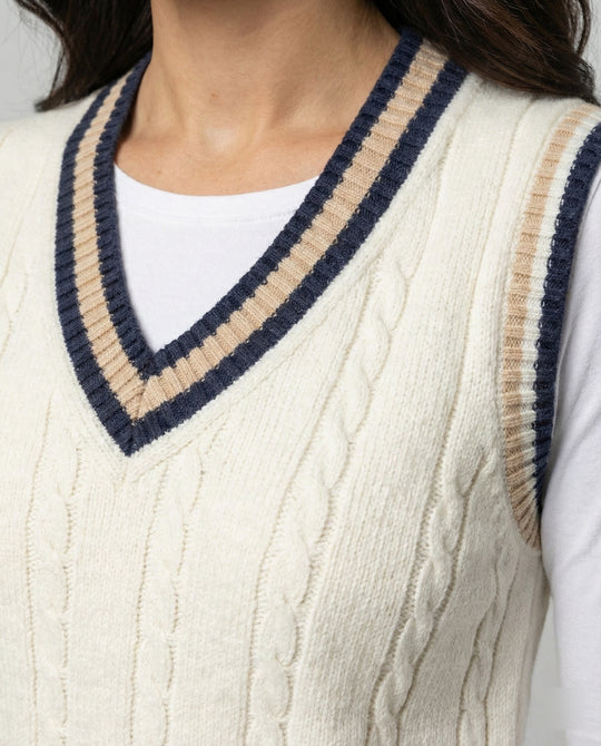 EB | Ärmelloser Pullover Von Old Money