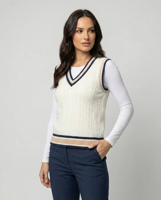 EB | Ärmelloser Pullover Von Old Money