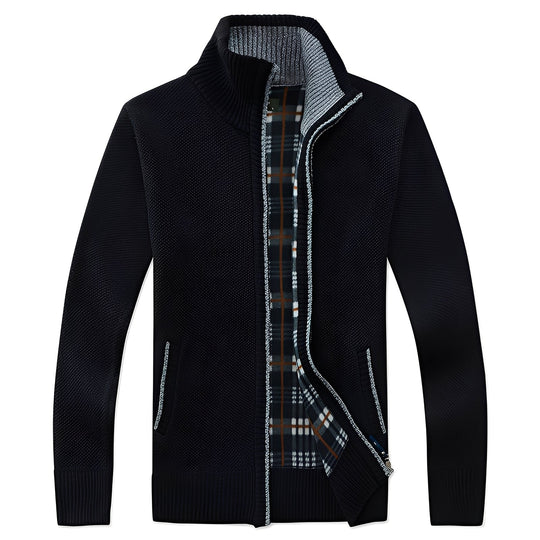 EB | Klassischer Cardigan mit Futter für Männer