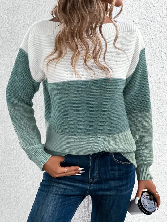 EB | Eleganter Langarm Pullover mit Fallenden Schultern