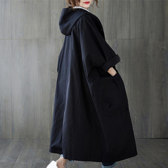 EB | Trenchcoat Lang für Frauen Warm