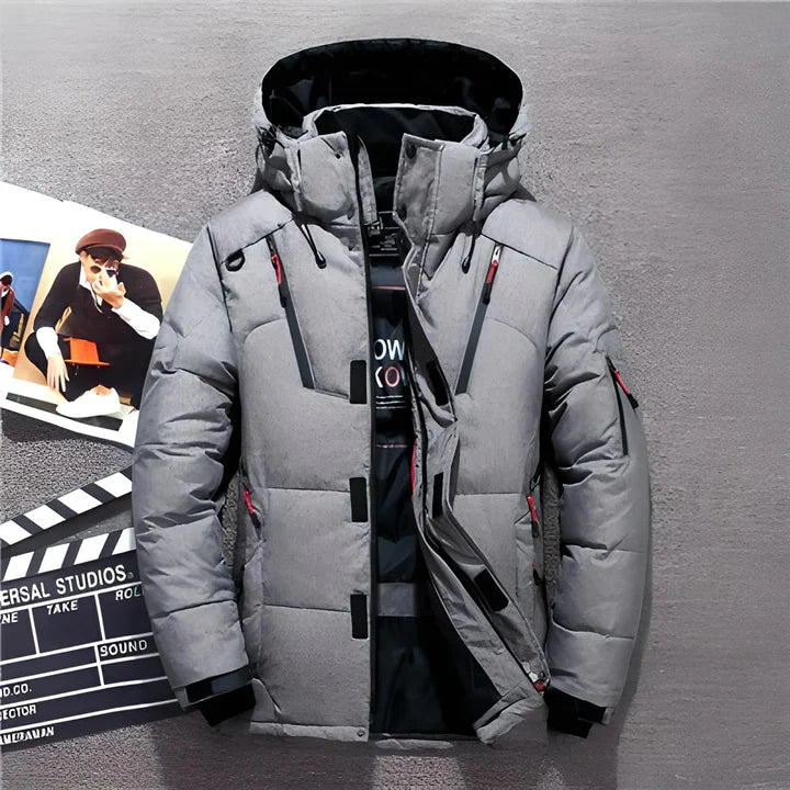 EB | Herren Puffer Winterjacke - Mit Kapuze Design