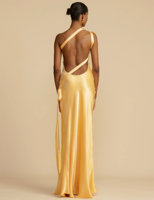 EB | Satin Kleid - Luxus Glanz - Perfekt für Sommerveranstaltungen
