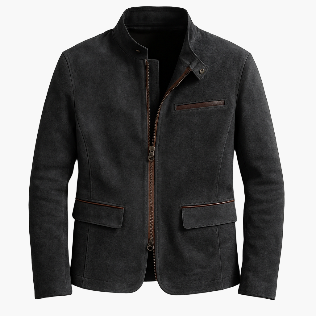 EB | Jacke Modern Urban Style - Elegante Übergangsjacke mit Stehkragen und Praktischem Reißverschluss