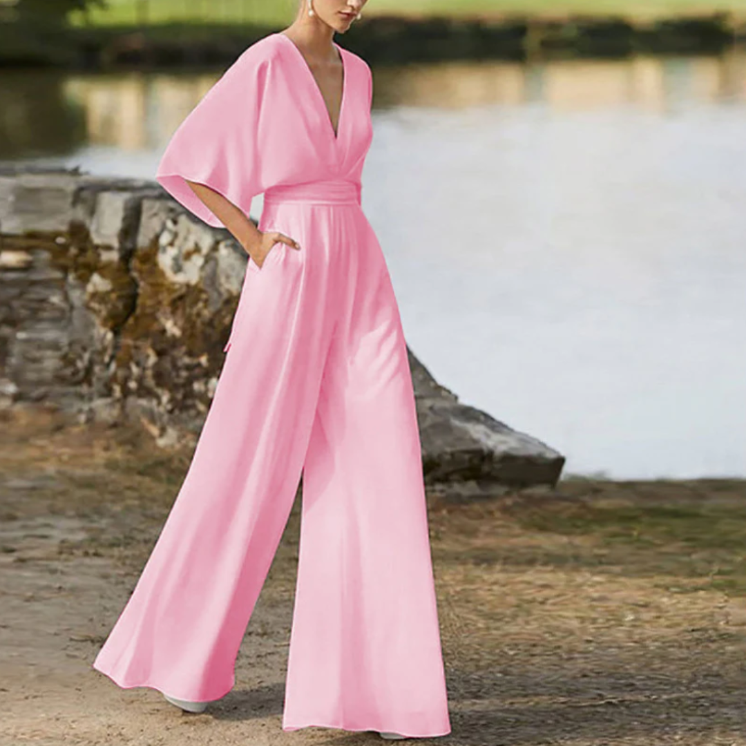 EB | Stilvoller Damen-Jumpsuit mit Halben Ärmeln