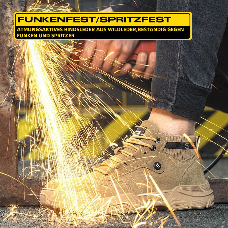 Leicht Stahlkappe Schuhe Berufsschuhe Sportlich Atmungsaktiv Schutzschuhe EB