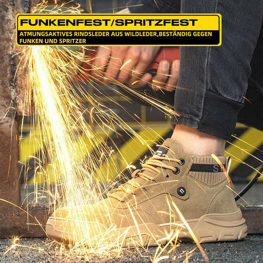 Leicht Stahlkappe Schuhe Berufsschuhe Sportlich Atmungsaktiv Schutzschuhe EB
