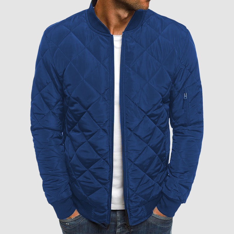 EB | Herren Bomber Steppjacke - Reißverschluss vorne & Taschen an den Ärmeln