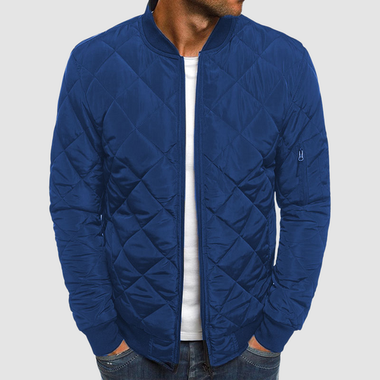 EB | Herren Bomber Steppjacke - Reißverschluss vorne & Taschen an den Ärmeln
