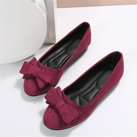 Orthopädische flache Schuhe mit Schleife EB