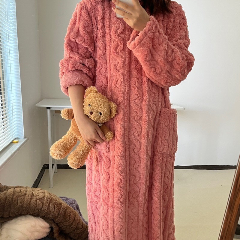 EB | Winter korallen Samt-Homewear
