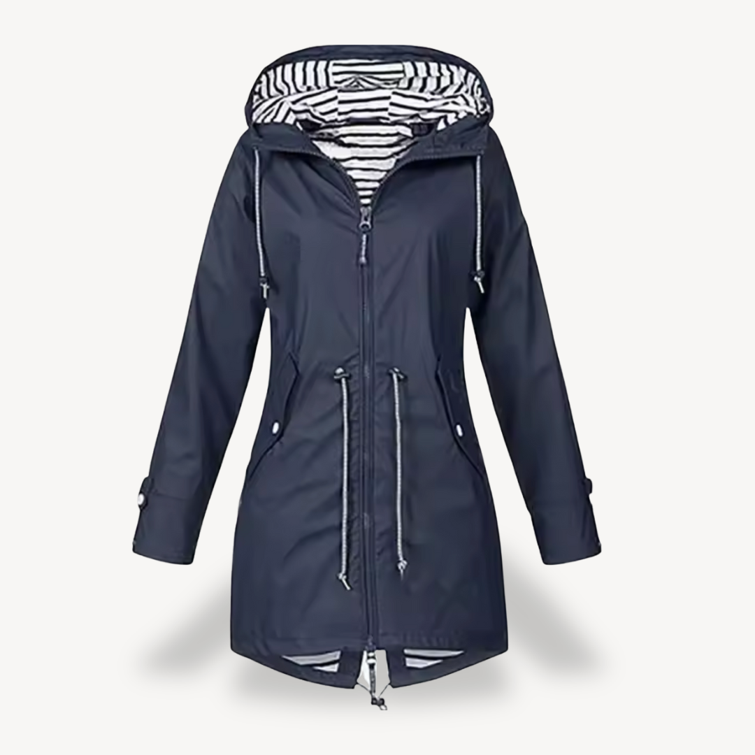 EB | Damen Wasserdichte Kapuzenregenjacke