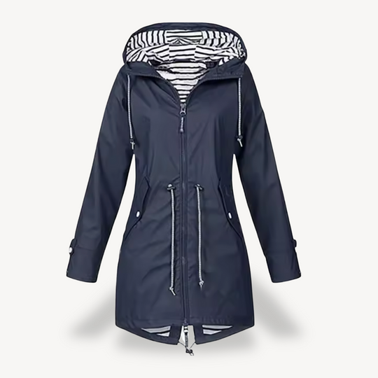 EB | Damen Wasserdichte Kapuzenregenjacke
