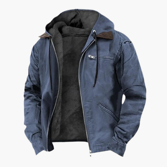 EB | Freizeitjacke mit Kapuze und Reißverschluss - Urban Streetwear Übergangsjacke