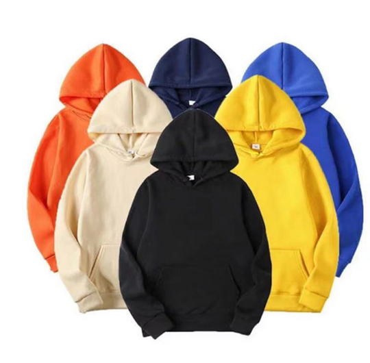 EB | Unifarbener Kapuzenpullover Aus Baumwolle Für Frauen