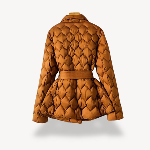 EB | Damen Stepp-Pufferjacke mit Gürtel