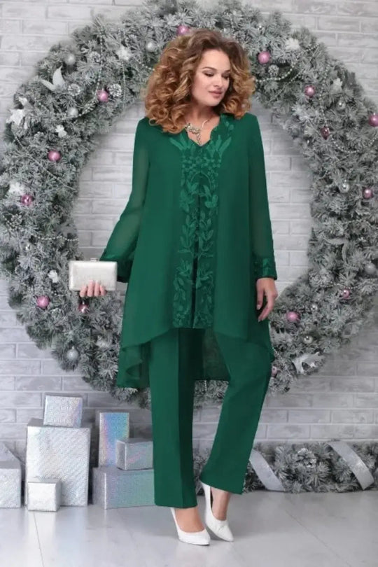 EB | 3 Teilig Chiffon Brautkleid Satz für Damen
