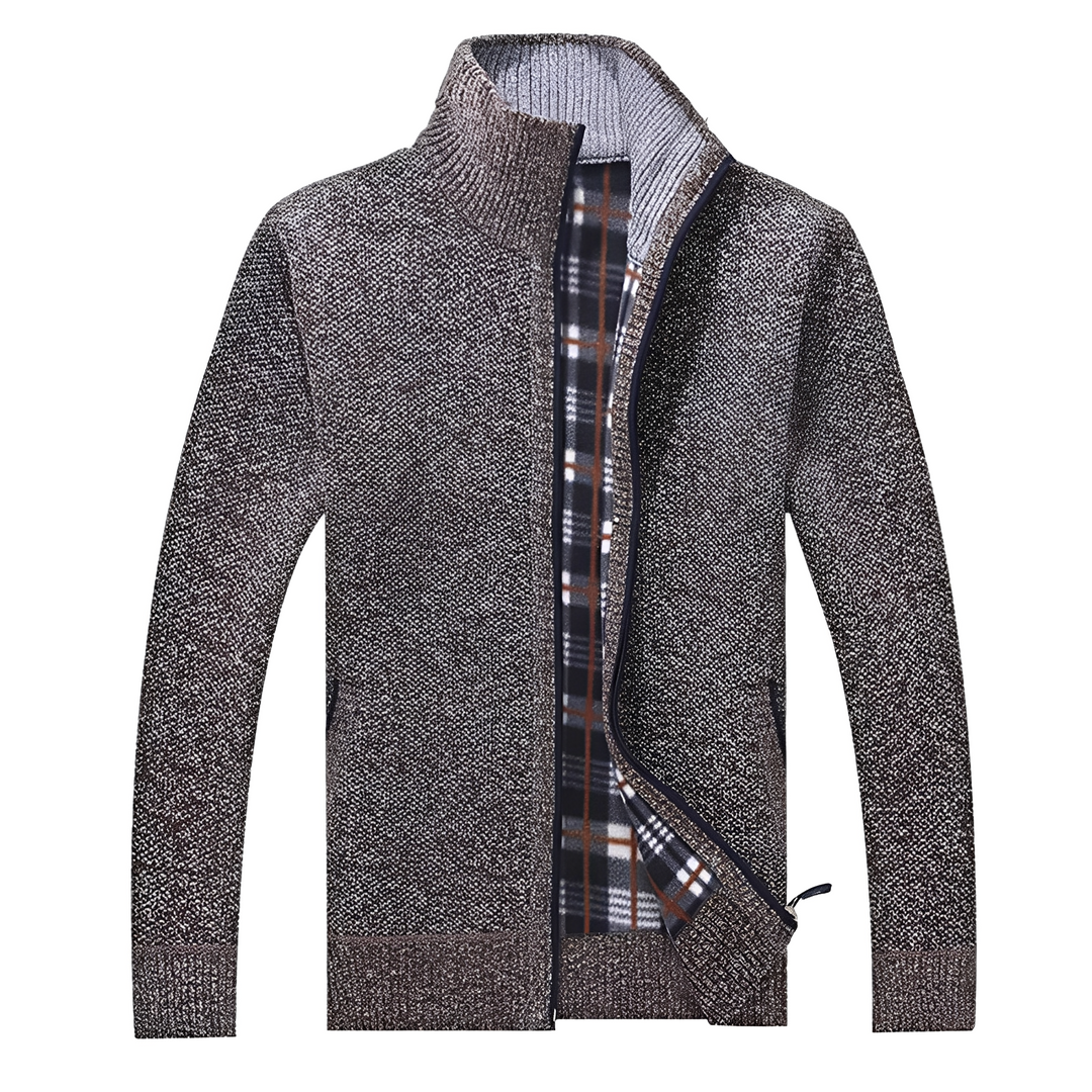EB | Stylischer Cardigan mit weichem Fleece-Futter für Männer