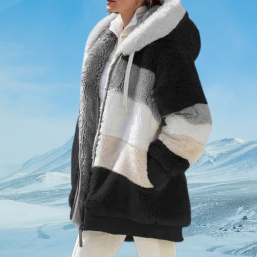 EB | Weiche Plüschjacke mit Kapuze Weicher Plüsch Perfekt für Wintertage